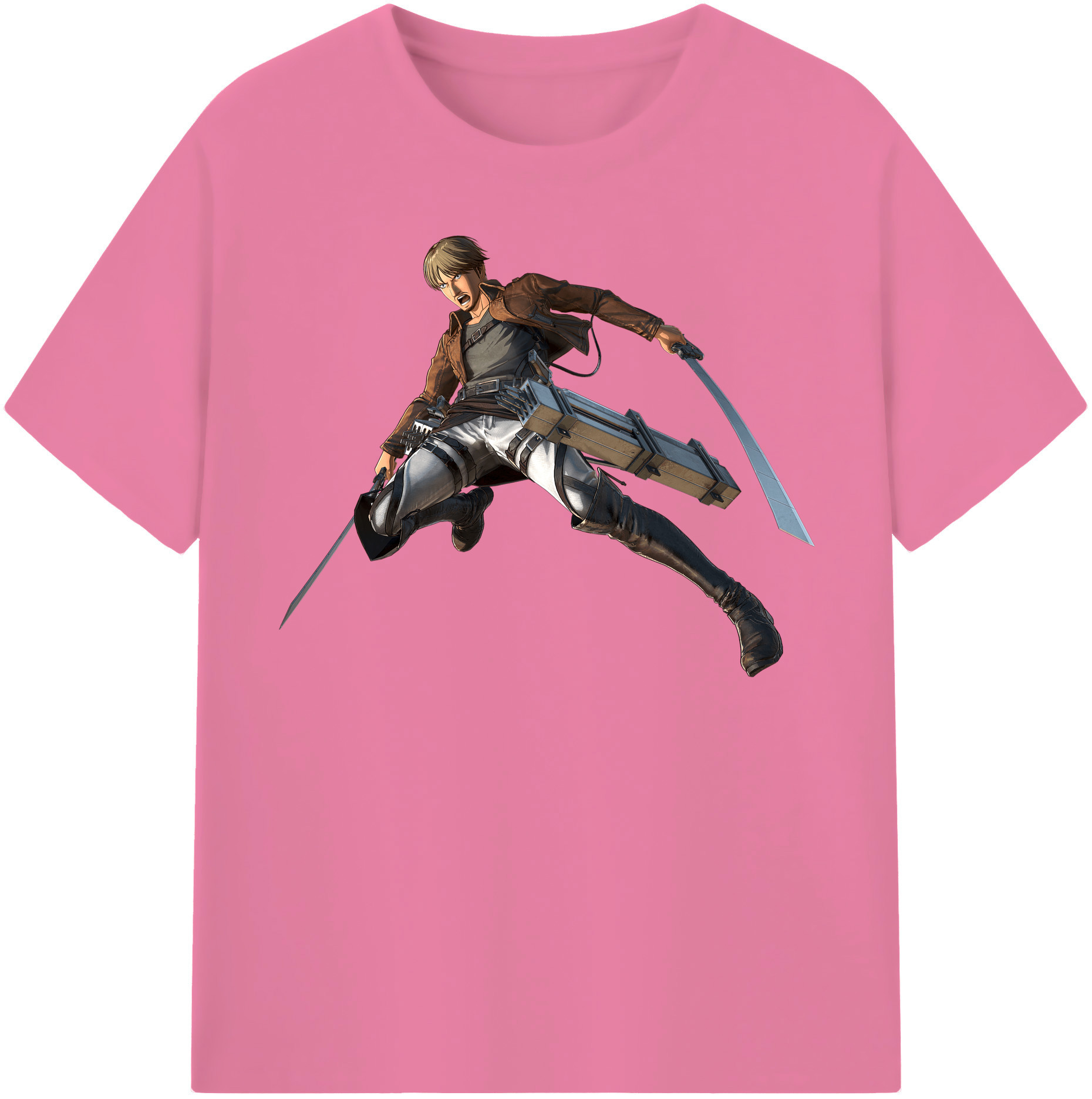 （画像用） 進撃の巨人 Attack on Titan 綿100％半袖Tシャツ（フロントプリント）